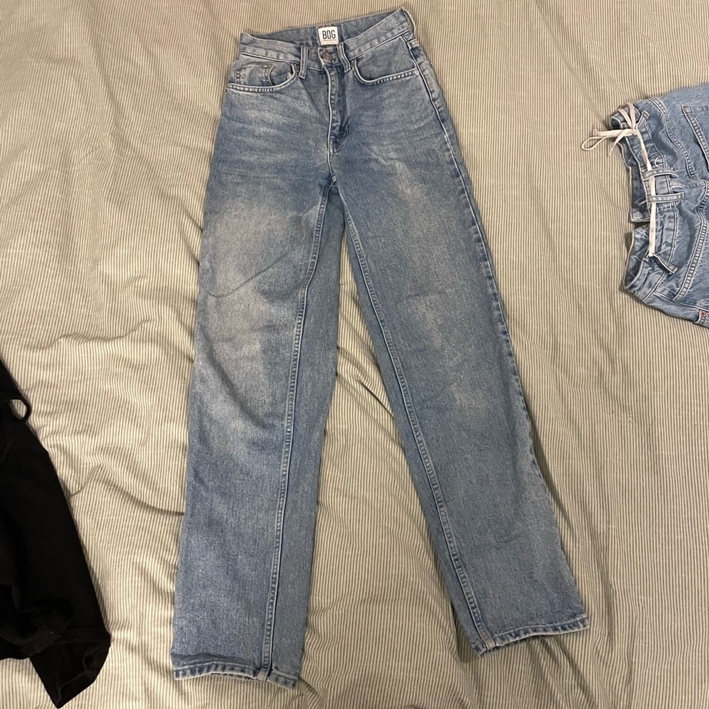 UO High Rise Straight Leg Jeans